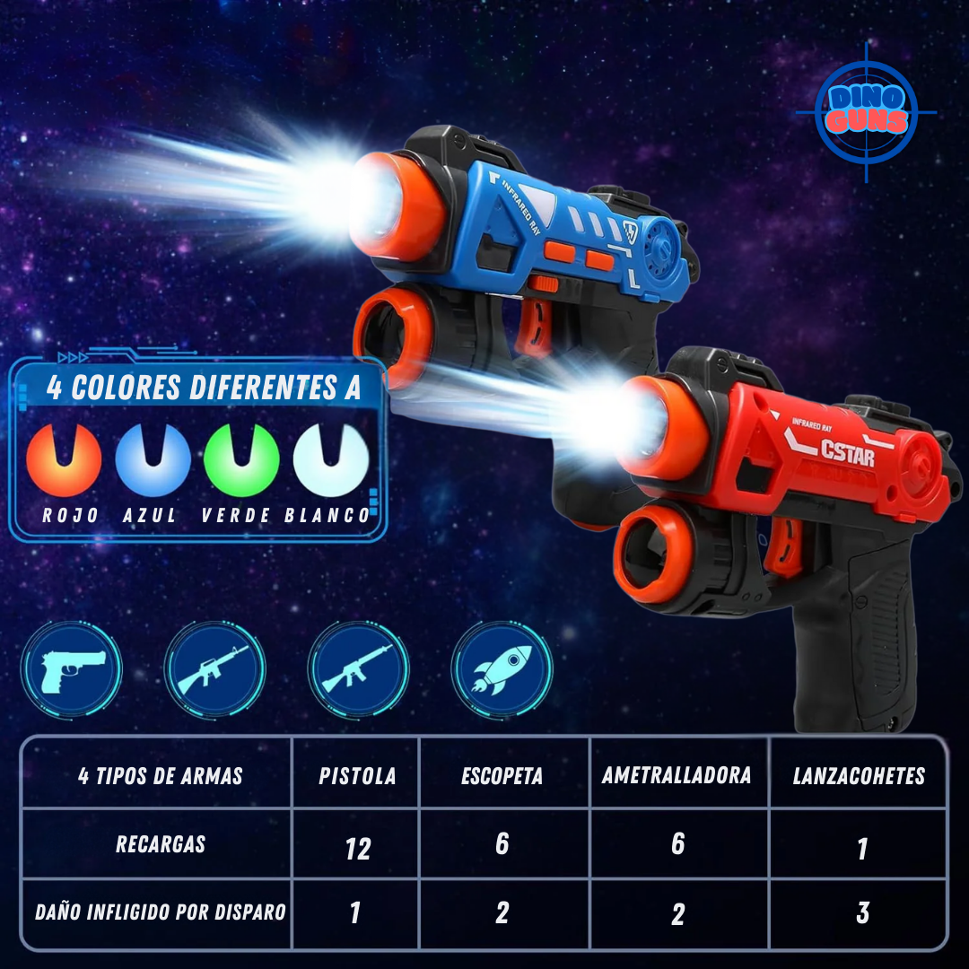 DinoGuns® Proyector Portátil Laser